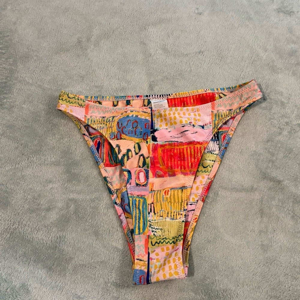 Strawberry Milk Mob Multicolor Bikini Bottom